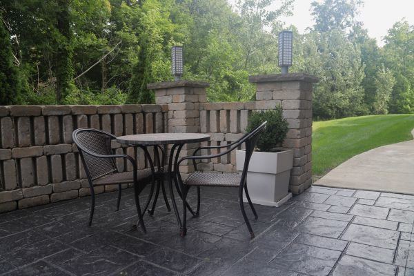 Concrete Patio Stamping in Los Gatos