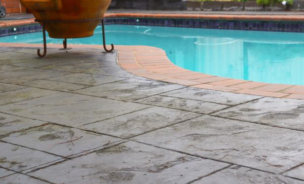 Stamped Patio Construction in Los Gatos